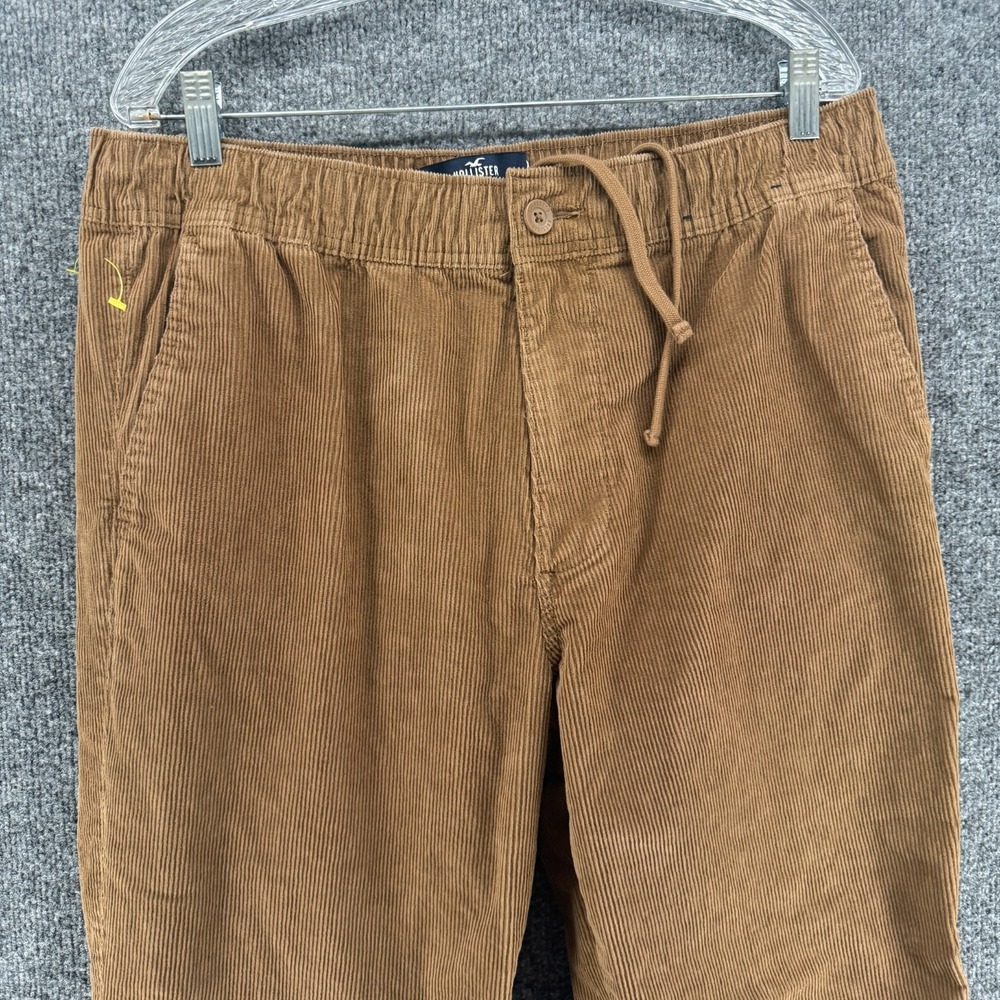 Hollister Pants Mens XL Corduroy Pull On Slim Straight Epic Flex Grunge Casual - Picture 2 of 10
